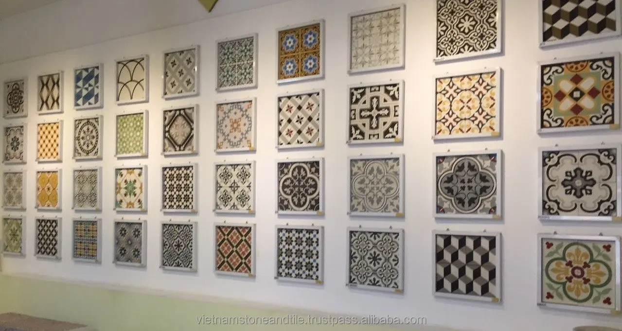 Wholesale Tiles with Design Custom Pattern Flower 3D Vintage Spanish Style and Moroccan Backsplash Kitchen Tiles for Wall, Floor