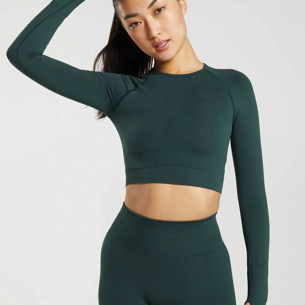 Compression Plain Gym Wear Tight Slim Fit T Shirt Oversized Crop Top