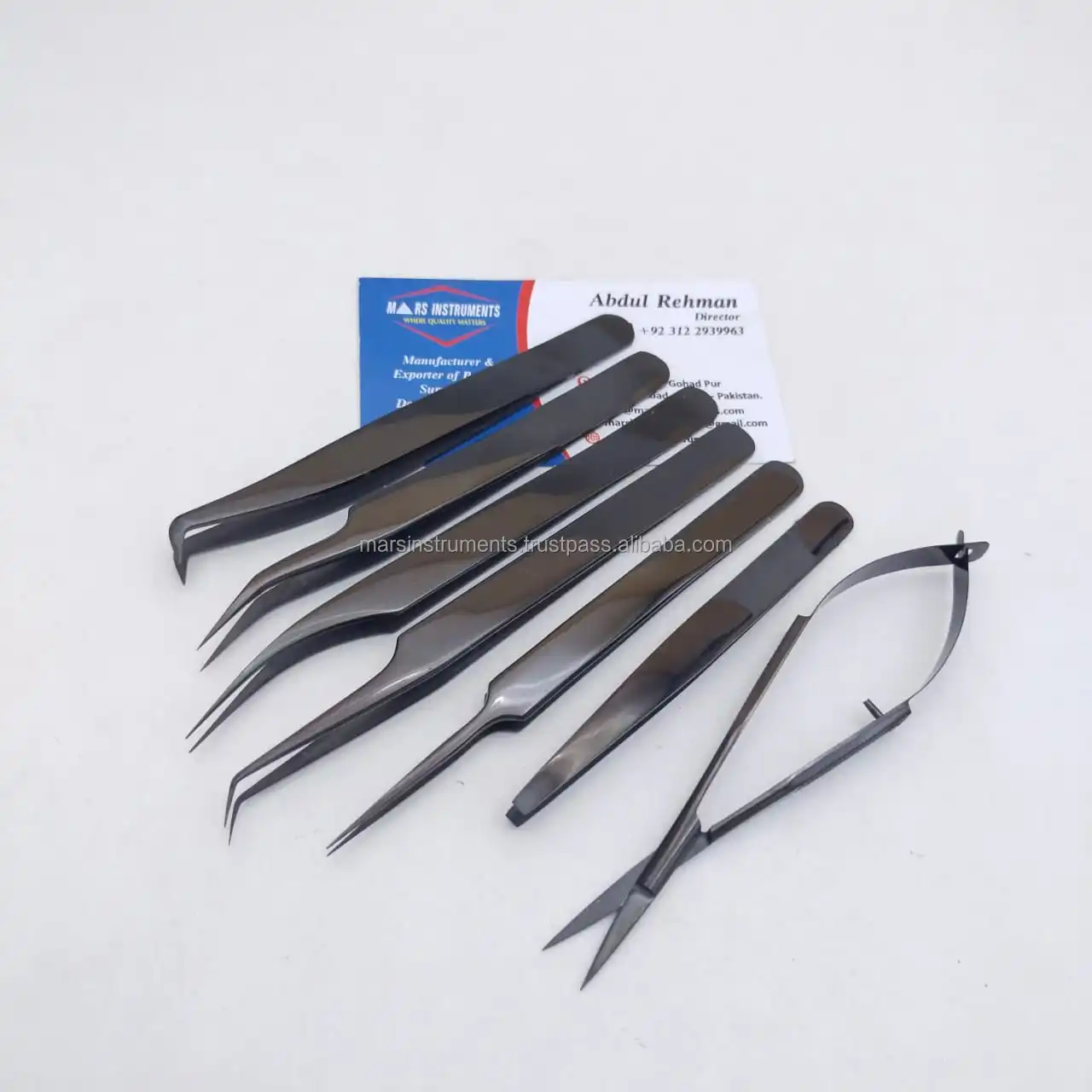 Best Fiber Tips Professional Solid Eyelash Extension Tweezers For Make