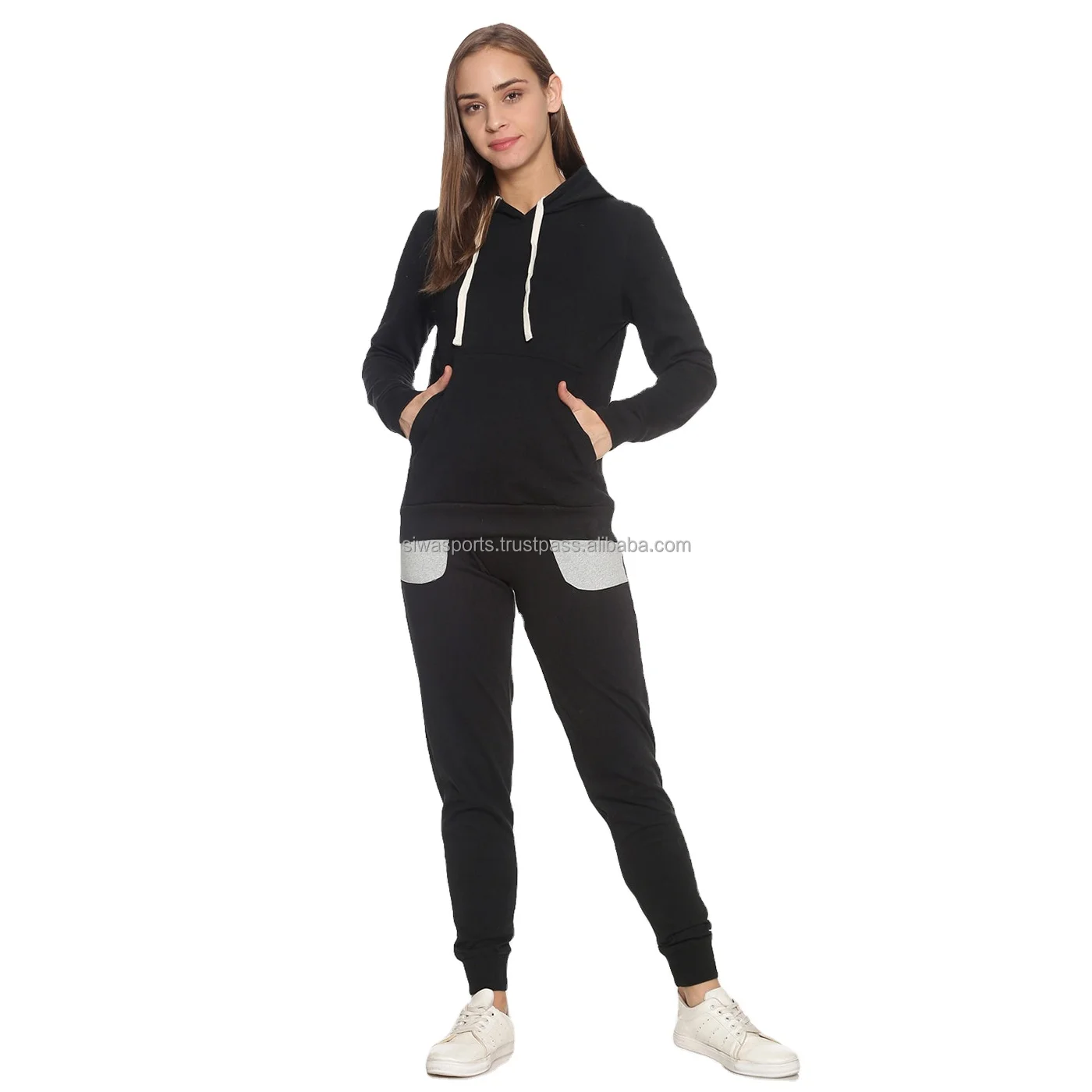 Custom Color Combination Streetwear Jogging Suit Womens Color Matching ...