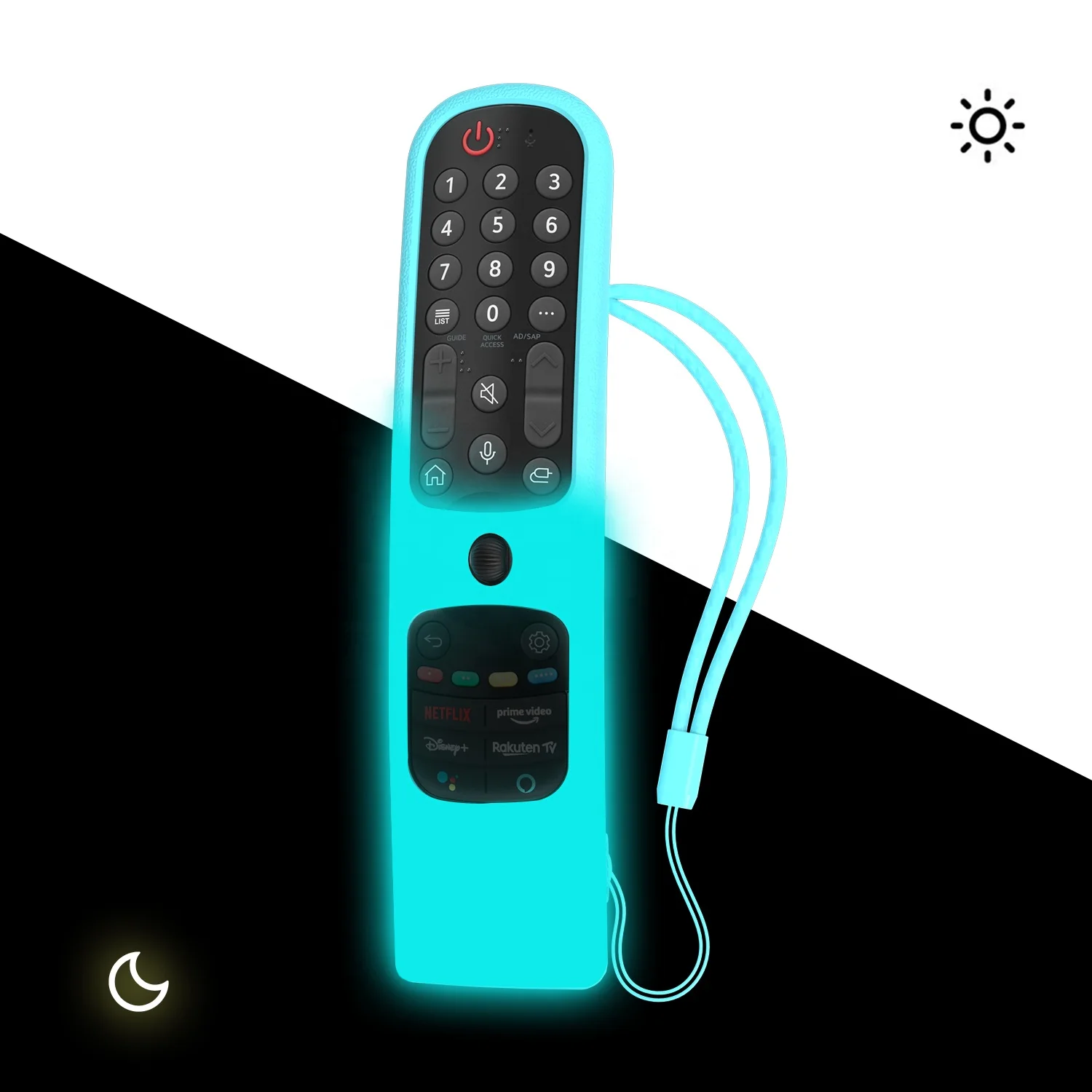 SIKAI светятся в темноте флуоресцентные защитный чехол AN-MR21GA силиконовый чехол для LG TV пульт дистанционного управления для AN-MR21GA Magic Remote 2021