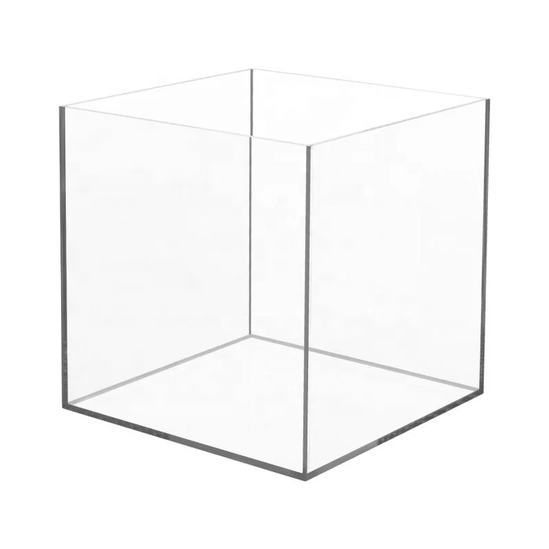 Acrylic Box Custom Clear Plexiglass Acrylic Display 5side Box With Lid ...