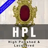Hautement poli et laqué