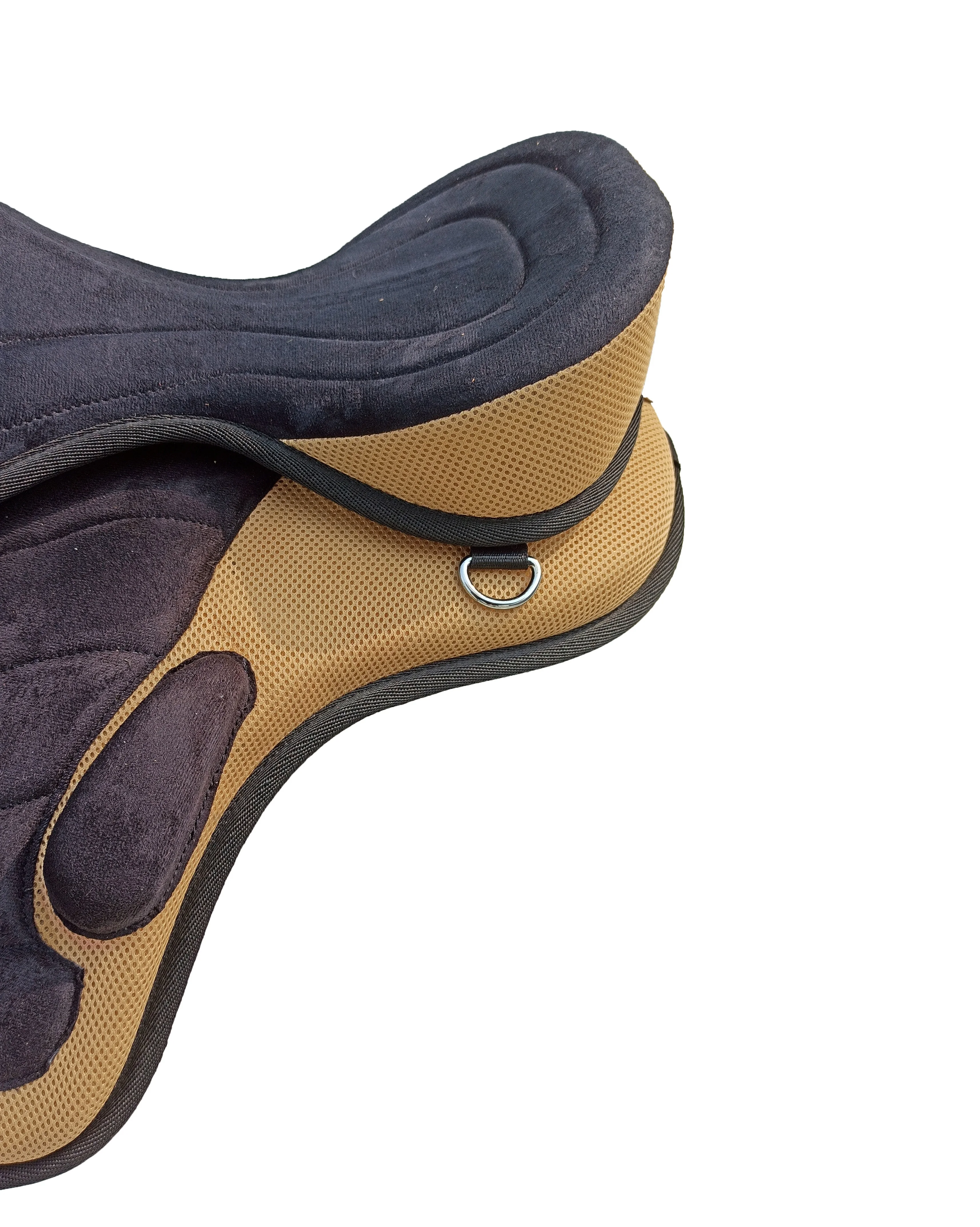 Gray Treeless Synthetic Suede Freemax Horse English Saddle In 14 Size