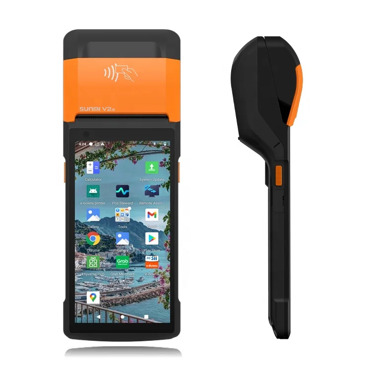 V2S SUNMI V2s Android 11 Terminal Business Ticketing Machine Point of Sale Cash Register HandHeld Pos Machine for Store