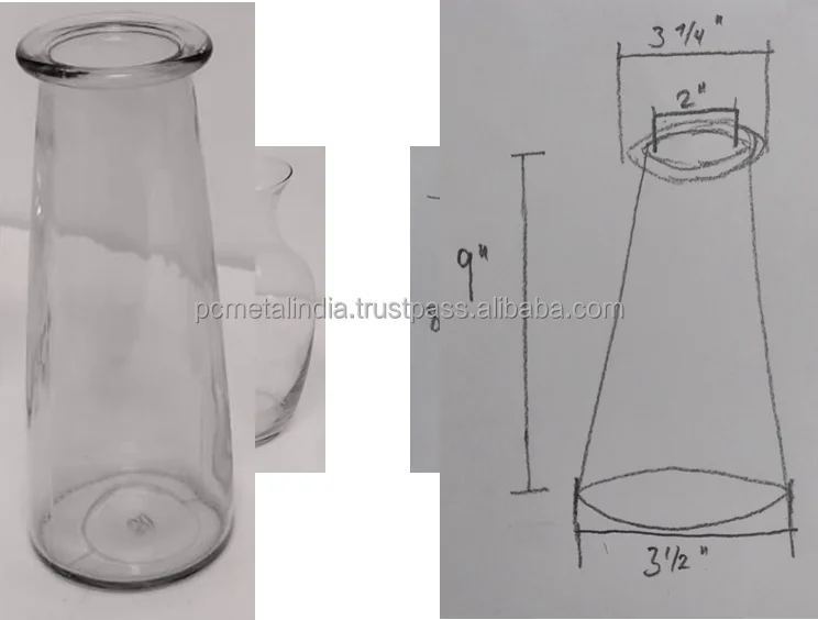 Clear Tall Cylinder Glass Floor Vase For Home/decor Crystal Vases For
