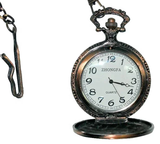 Античная бронза Дракон Дизайн карманные часы ожерелье кулон Кварцевый брелок часы карманные часы