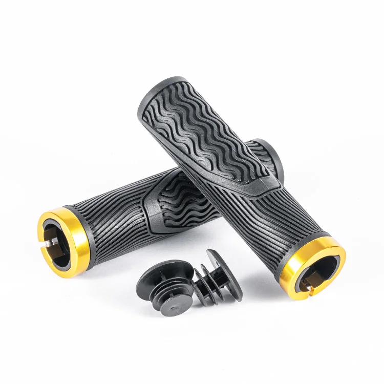 WEST BIKING Lock-On Bike Handlebar Grips - Ergonomic Pair For MTB & Folding Bicycles