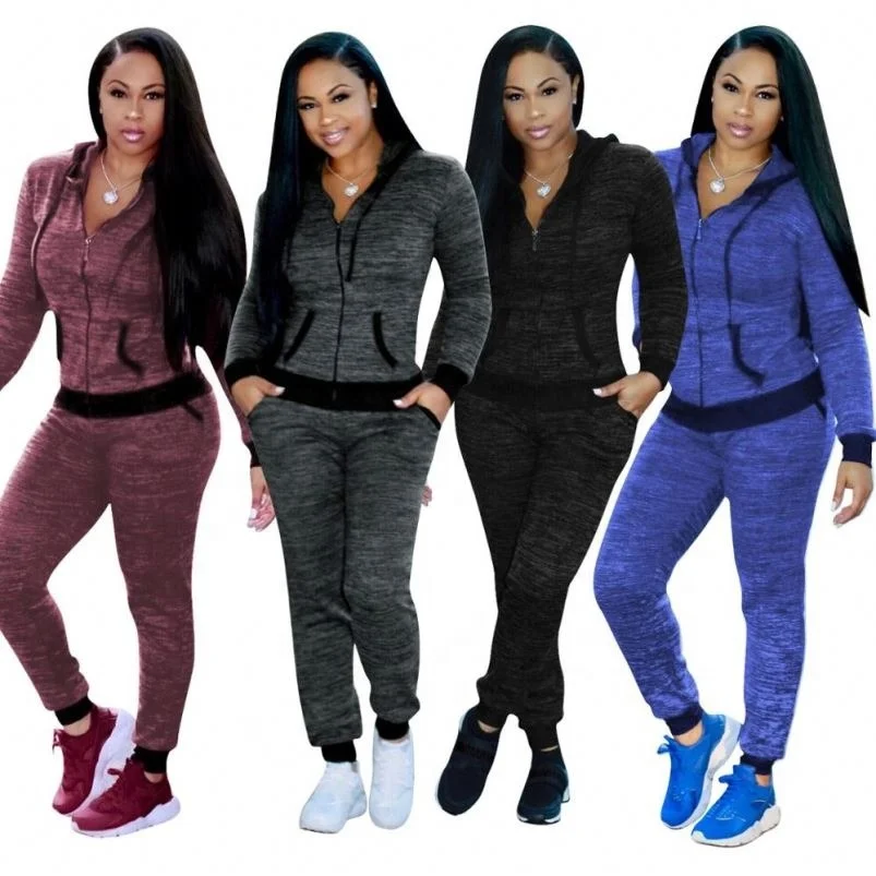 Women Casual Tracksuit 2 Piece Zip Top And Elastic Waistband Pant Women  Windbreaker Tracksuit Set - Buy Womens Cotton Knit Pant Sets,Women Tracksuit,Chess  Set Red And White Product on Alibaba.com