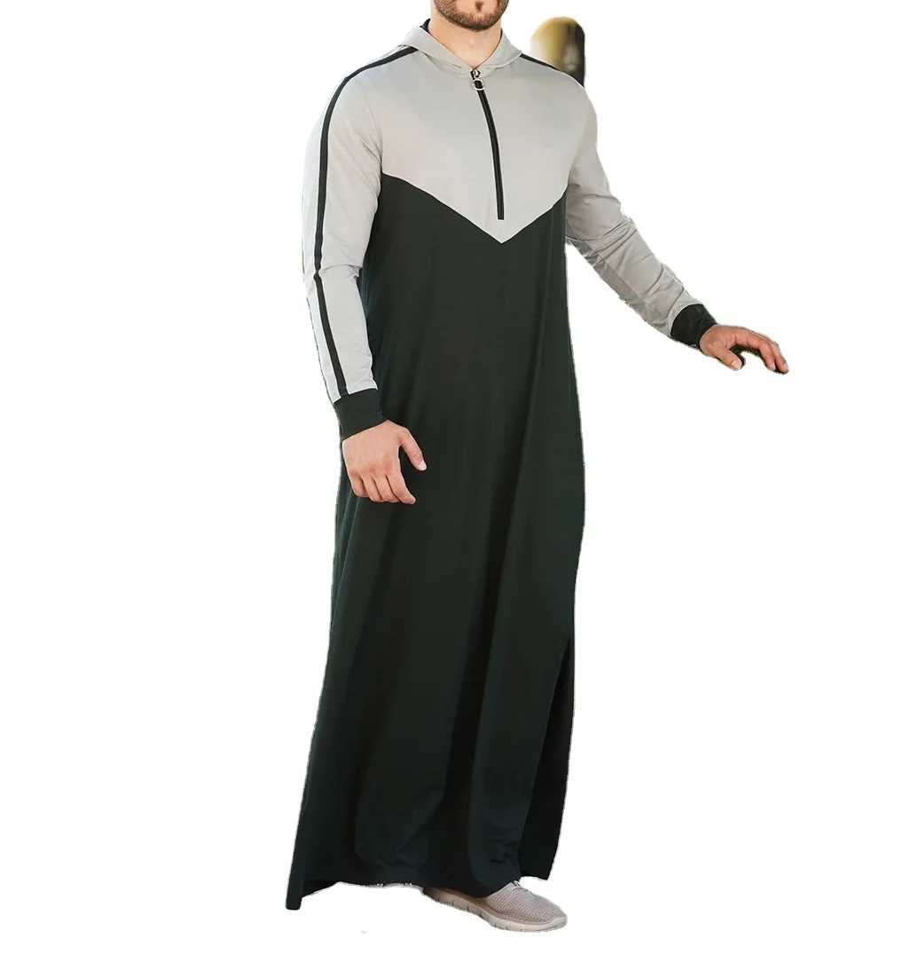 Wholesale Rate Men Muslim Abaya Thobes Floor Length Cotton Long Sleeve Breathable Elegant Four Season New Latest Design 2026