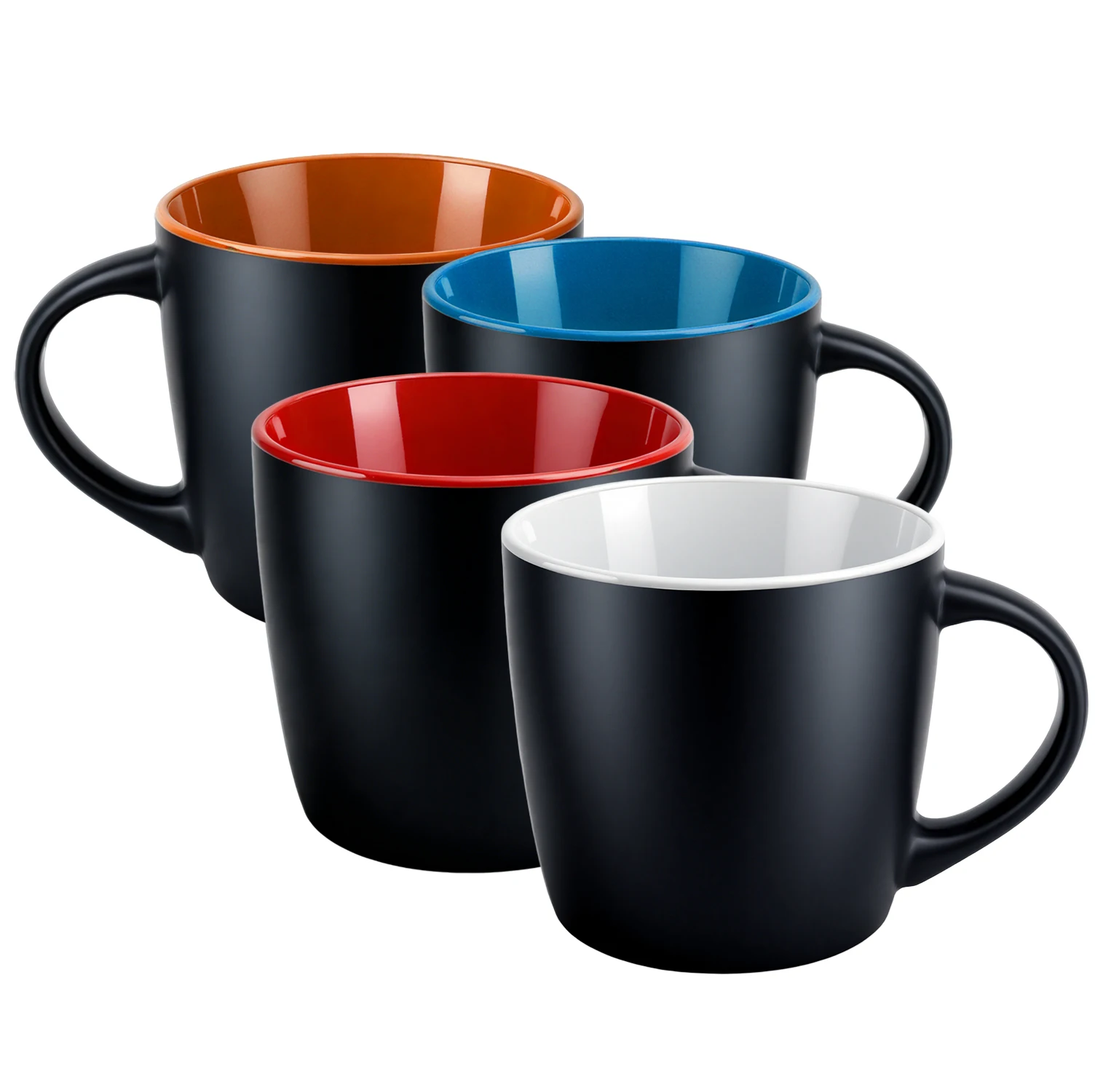 EffiPrint Print Demand Custom Matte Black Thermal Heat-Resistant Ceramic Coffee Mug Personalized Your Logo Design Photo Pattern_voghion.com
