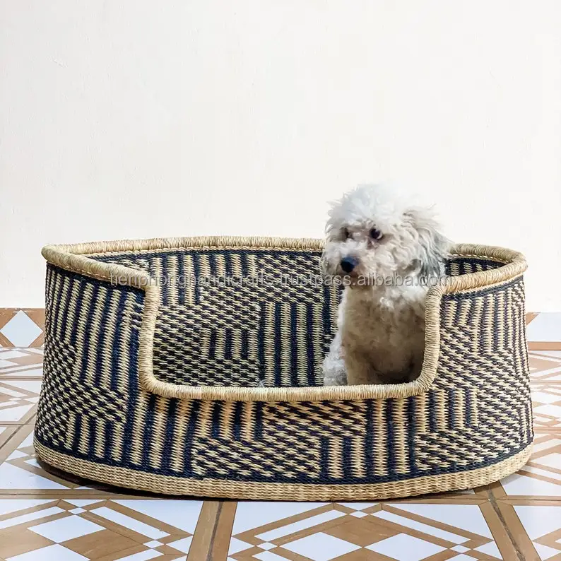 Xl Dog Bed Basket Woven Dog Basket Handmade Pet Bed Custom Pet