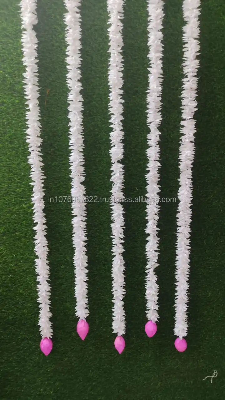 Artificial Jasmine Lotus Flower Garland String For Indian Wedding And