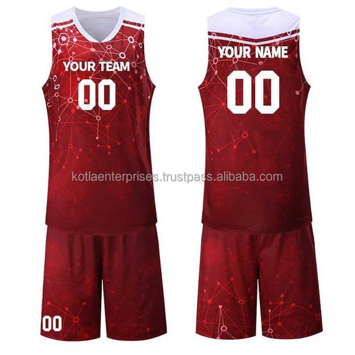 Pakistan Made 2023 Men Basketball Uniform Team Shirt Sublimation