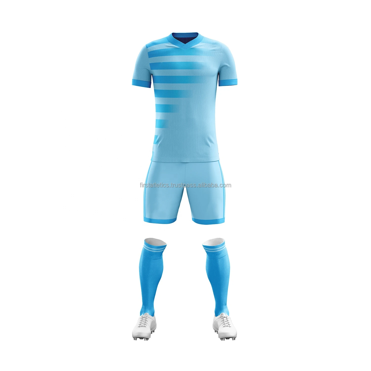 Wholesale Men Soccer Uniform Kit Set Custom Sublimation Sports Accept