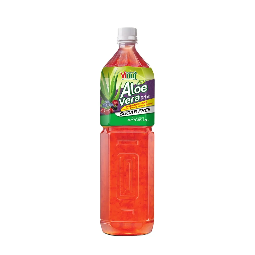 350ml vinut bottled aloe vera juice drink with fruit pulp x 24