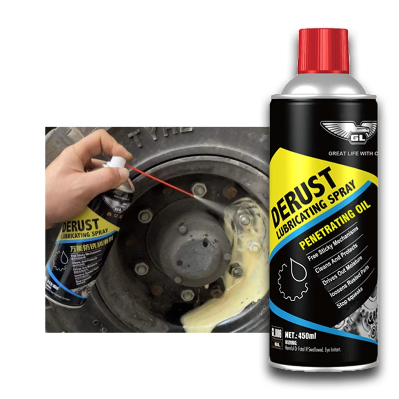450ML Aerosol Anti Rust Lubricant spray for Screws Machines Automotive Metal Doors Rust Remover Spray Anti-rust Lubricant 450ML Aerosol Anti Rust Lubricant spray for Screws Machines Automotive Metal Doors Rust Remover Spray Anti-rust Lubricant