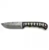 G10 negro texturizado, latón dorado pulido