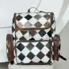 Brown & White Checkered