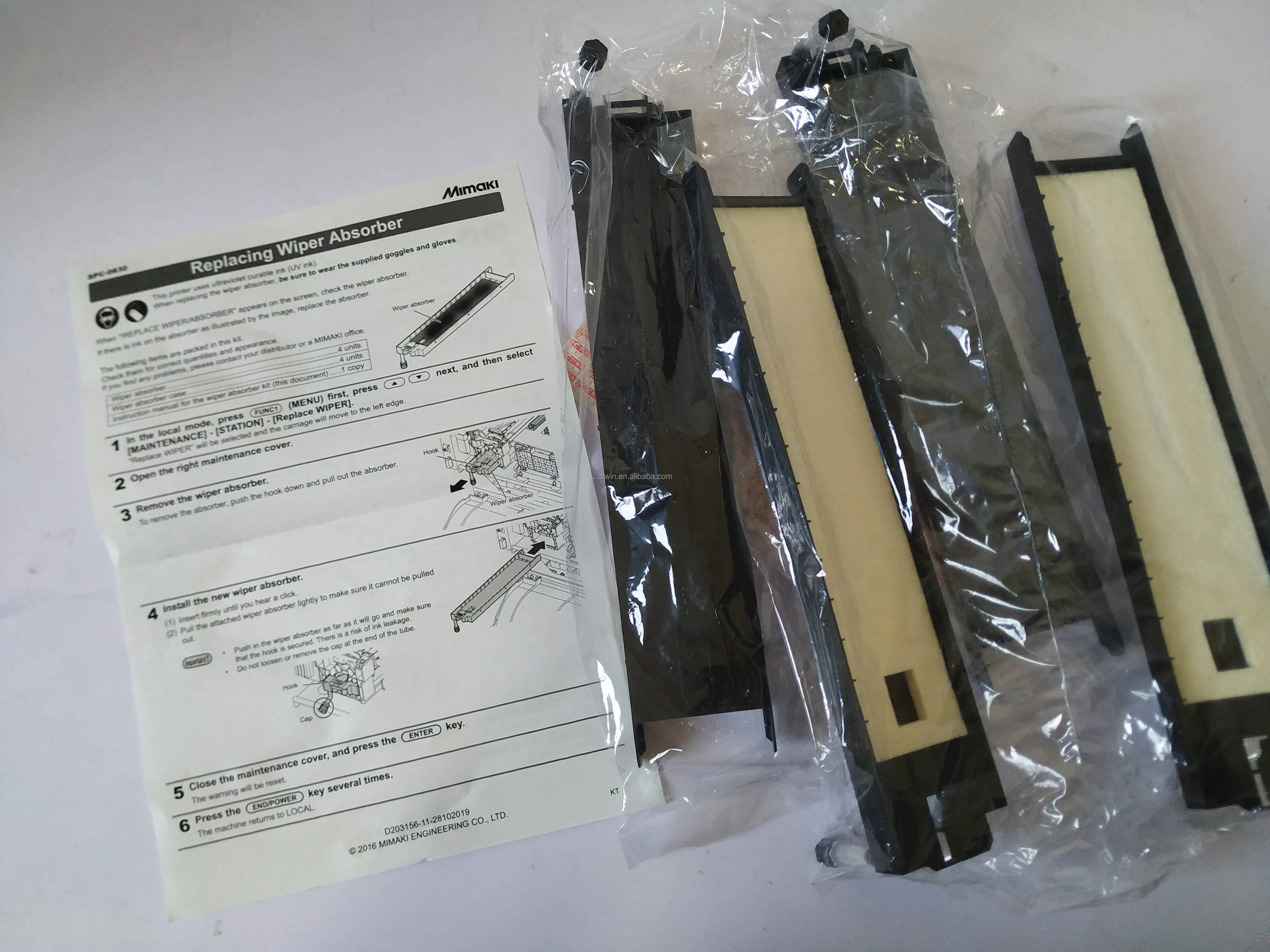 Original Mimaki UJF-3042MKII W Absorber Set of 4 SPC-0840