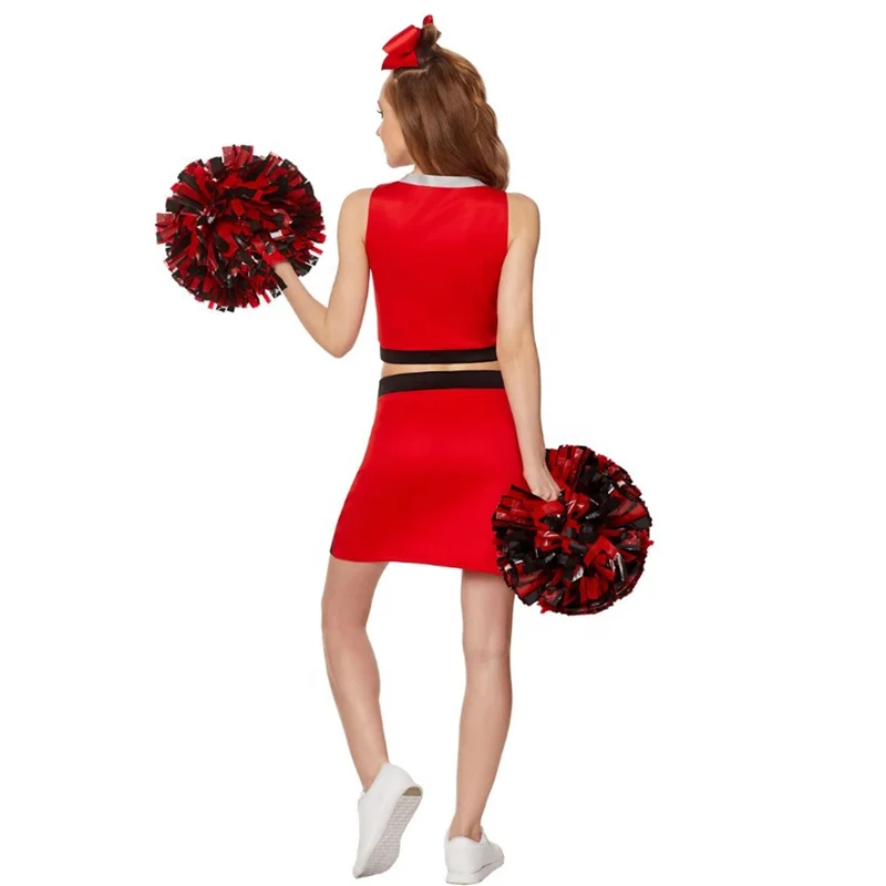 Women Sexy Performs Custom Cheerleading Dresses Uniforms With Pompom