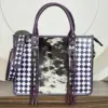 Purple & White checkered