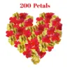 200Pcs Red-Gold Color