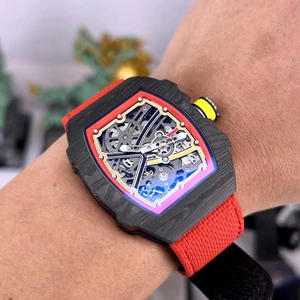 2026 New High-end Luxury Casual Trendy Sports Men's Mechanical Watch Waterproof Carbon Fiber case High-quality Automatic Watches