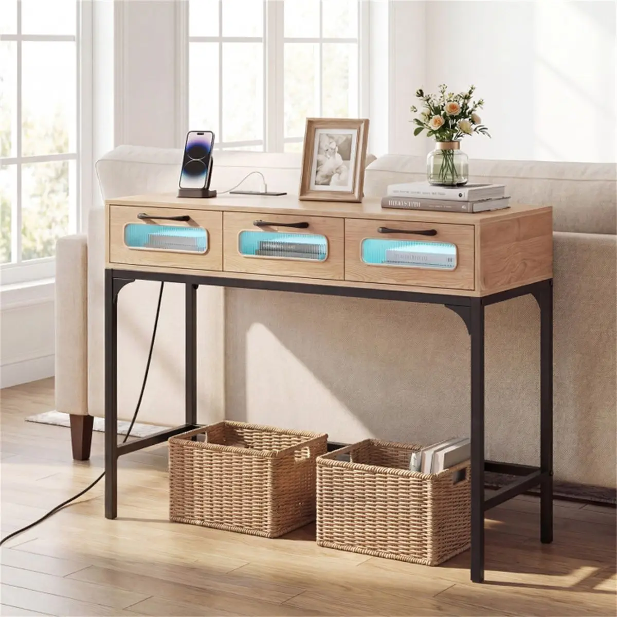 Elvarenae Luma Charging Console Table — product detail