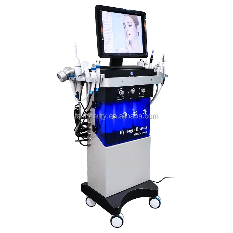 2025 Professional 14 in 1 Hydro Oxygen Small Bubbles Skin Care Beauty Machine Skin Rejuvenation Face Cleaning Skin Care Device