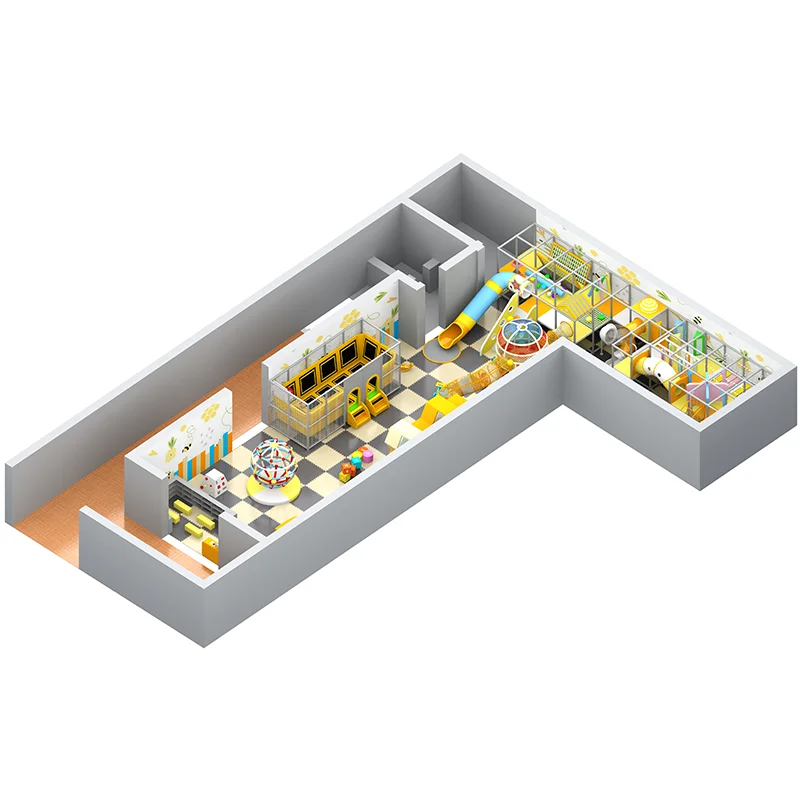 Feelkids ALITA-TQ26010 Indoor PE Board Plastic Galvanized Pipe Multi-Play Kids Activity Center〉1000kg Capacity Playroom