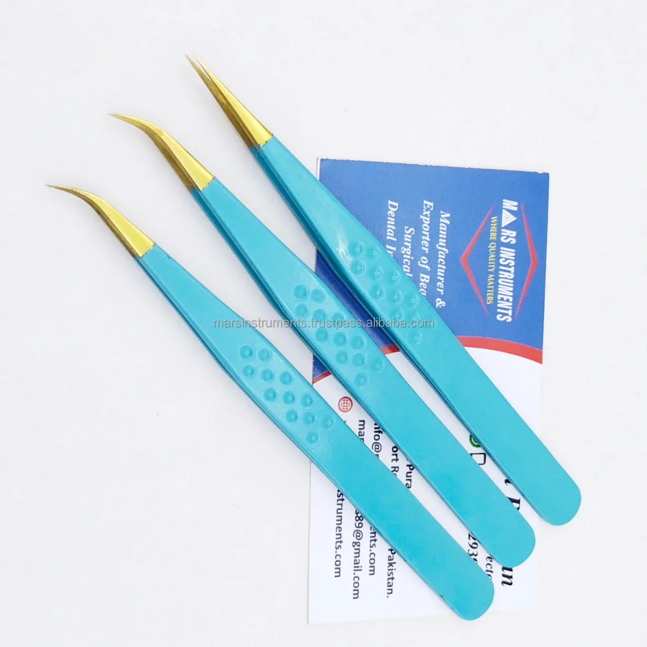 Best Fiber Tips Professional Solid Eyelash Extension Tweezers For Make