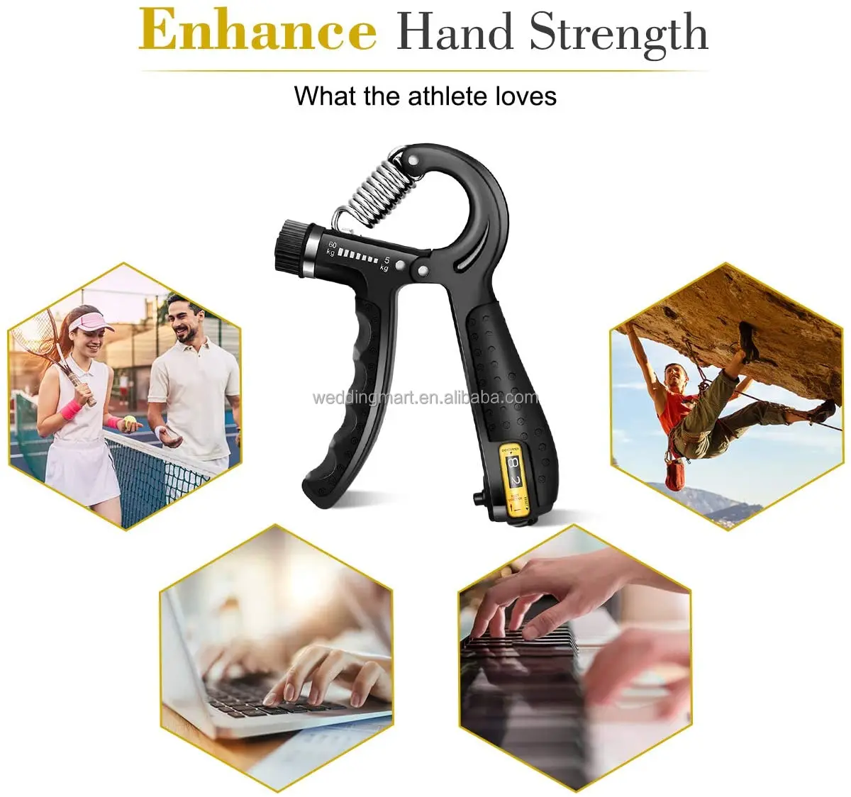 Onestarsports Popular Rehabilitation Home Gym Equipment Hand Grips Fitness Equipment 560kg Hand