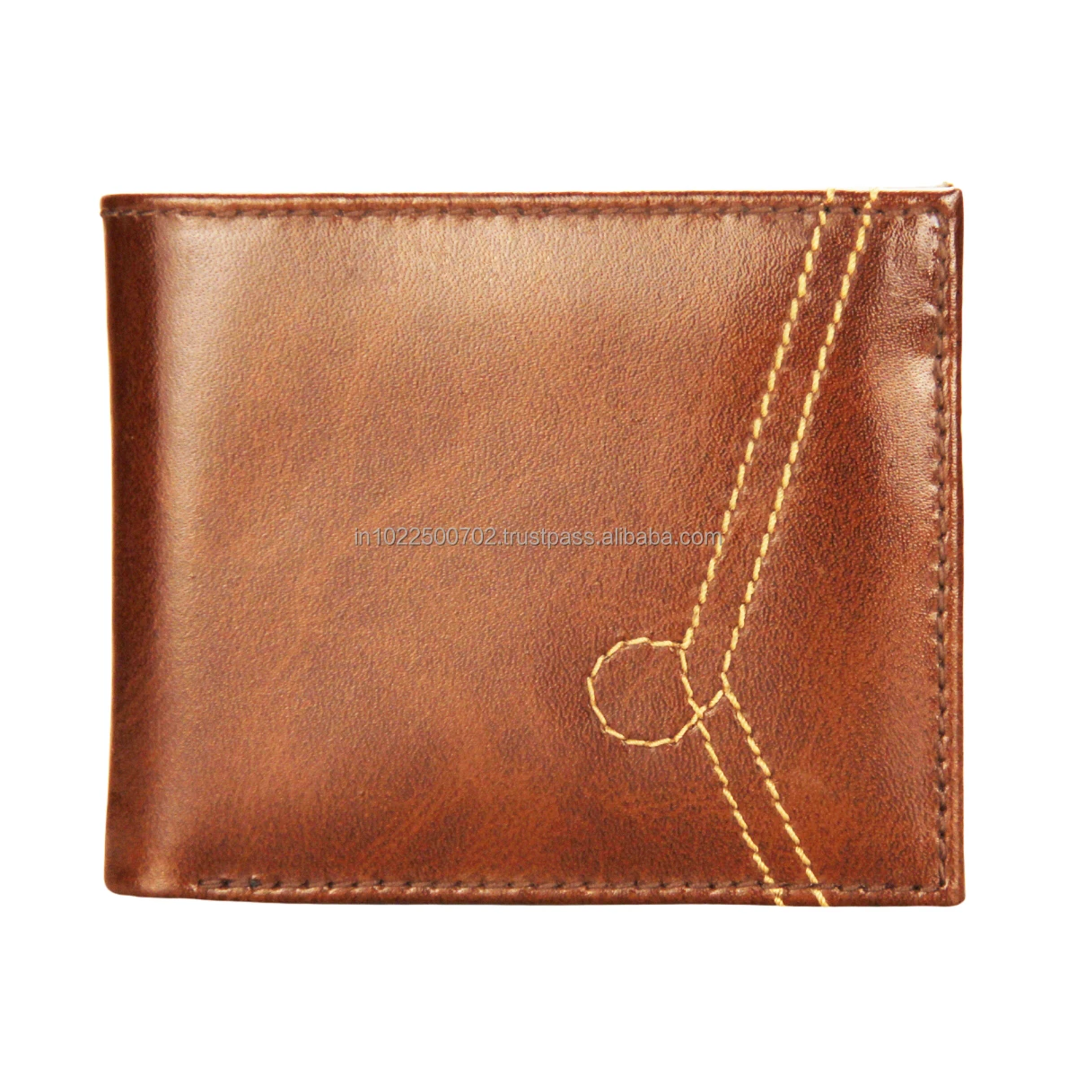 Men's Premium Slim Bifold Wallet Custom Logo RFID Protection Short ...