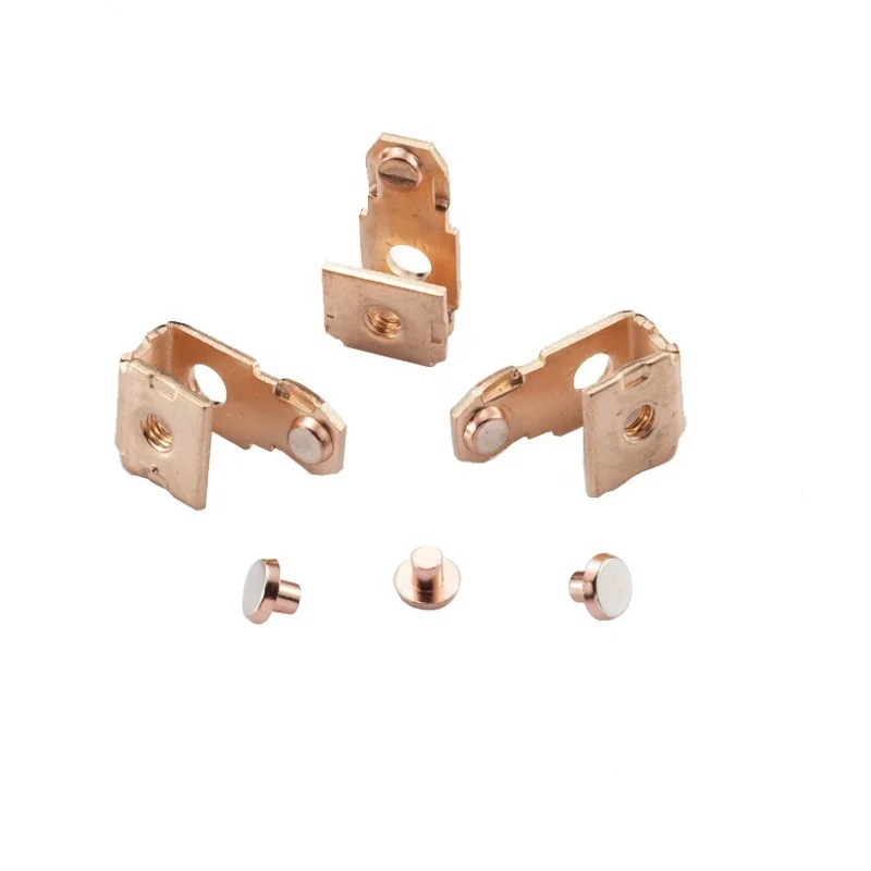 Custom Manufacturing Bimetal Rivets Copper Composite Rivet With Silver ...