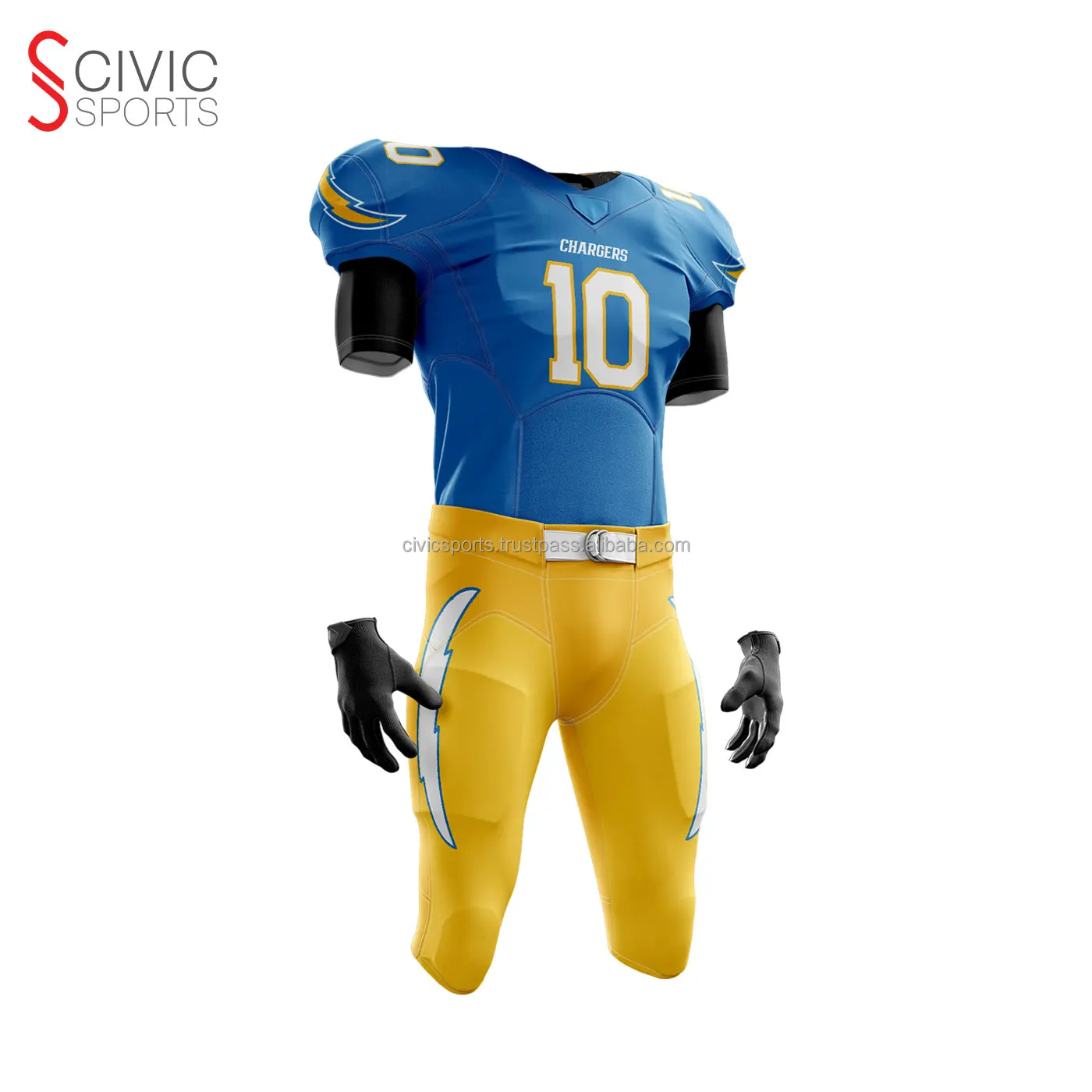 Control Series - Adult/Youth Fly Route Classic Custom Sublimated Football  Jersey - All Sports Uniforms