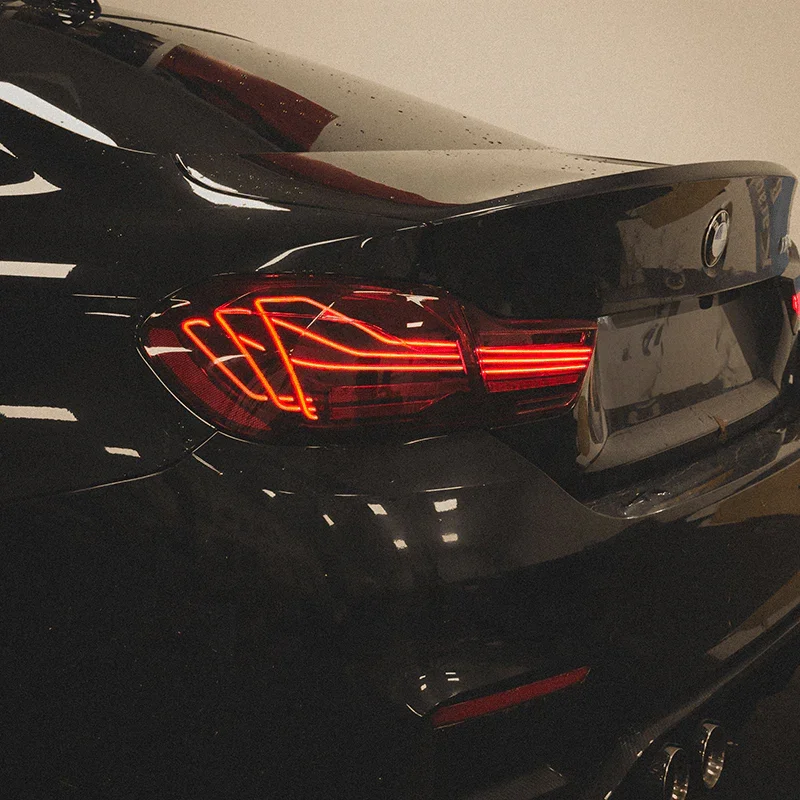 F32 F33 F36 4 Series F82 M4 CSL Laser Style Smoked/Red LED Rear Taillights for BMW 2014-2020