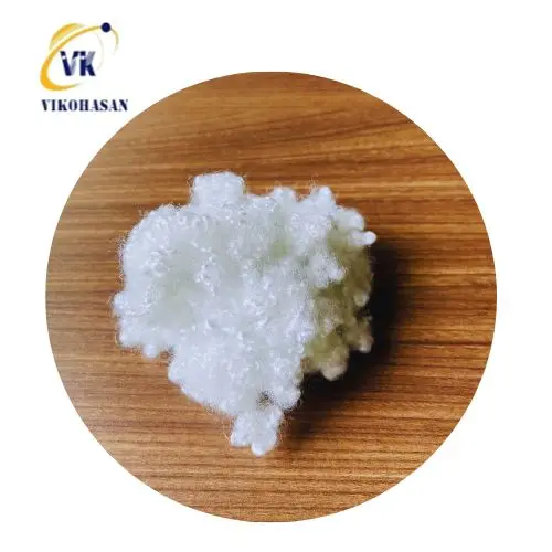 High Quality Recycled Polyester Staple Fiber 7D64mm HCS 15D64mm HCS Abrasion-Resistant Heat-Resistant Hollow Conjugated Fiber
