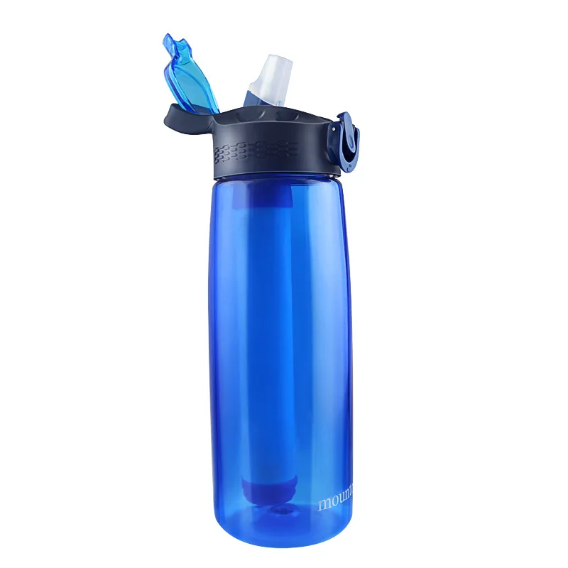 BORGE Water Purifier Water Kettle With Filter Outdoor Camping Sports Survival Emergency Supplies Water Filter Filtration System Bottle