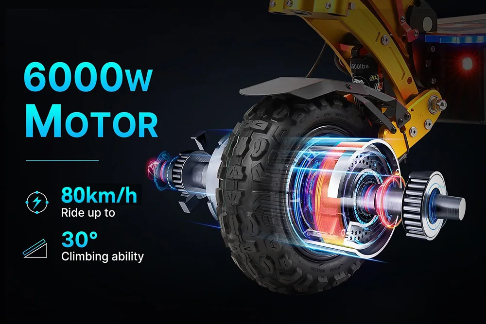 Yume X11 Plus 6000W Electric Scooter - off Road Performance