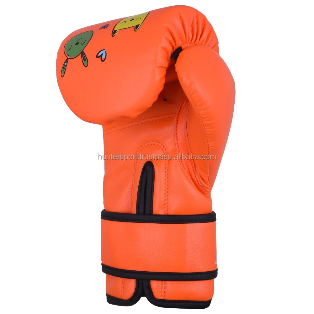 Wholesale Custom Printed Pu Leather Boxing Gloves For Kids Pu Muay Thai Mma Children Boxing