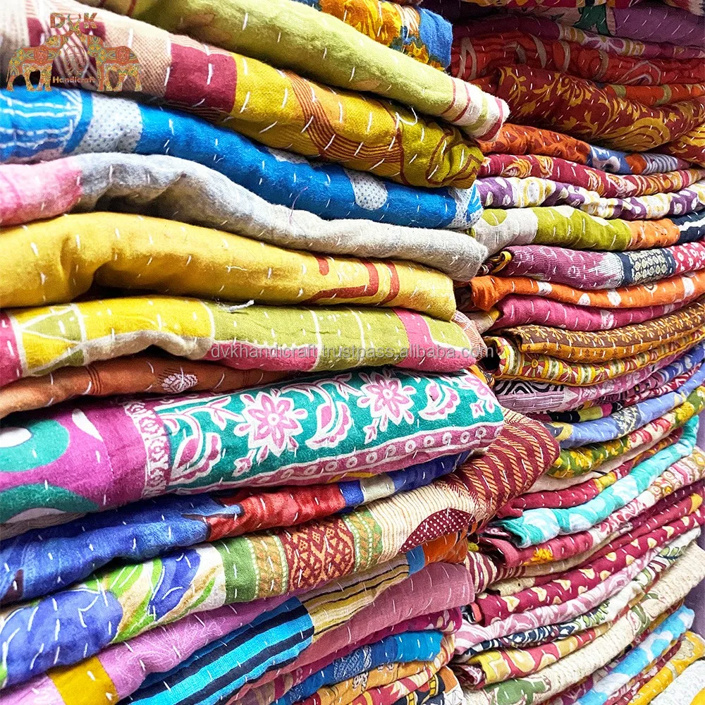 Wholesale Assorted Vintage Kantha Quilt Bengali Gudari Wholesale Cotton ...