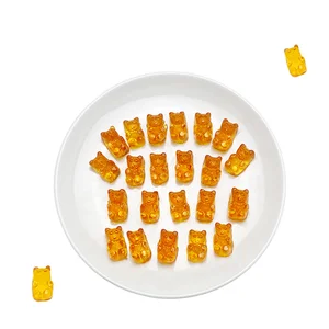 OEM Wholesale  Bear Fruit Flavored Fruity Sweet and Sour Snacks Soft Candy Orange Flavored Gummy Candy Gummies
