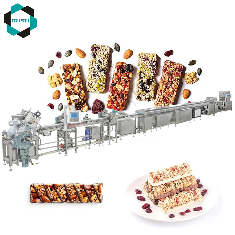 Gusu Automatic Energy bar Production Line Cereal bar Processing Line Cereal bar Machine