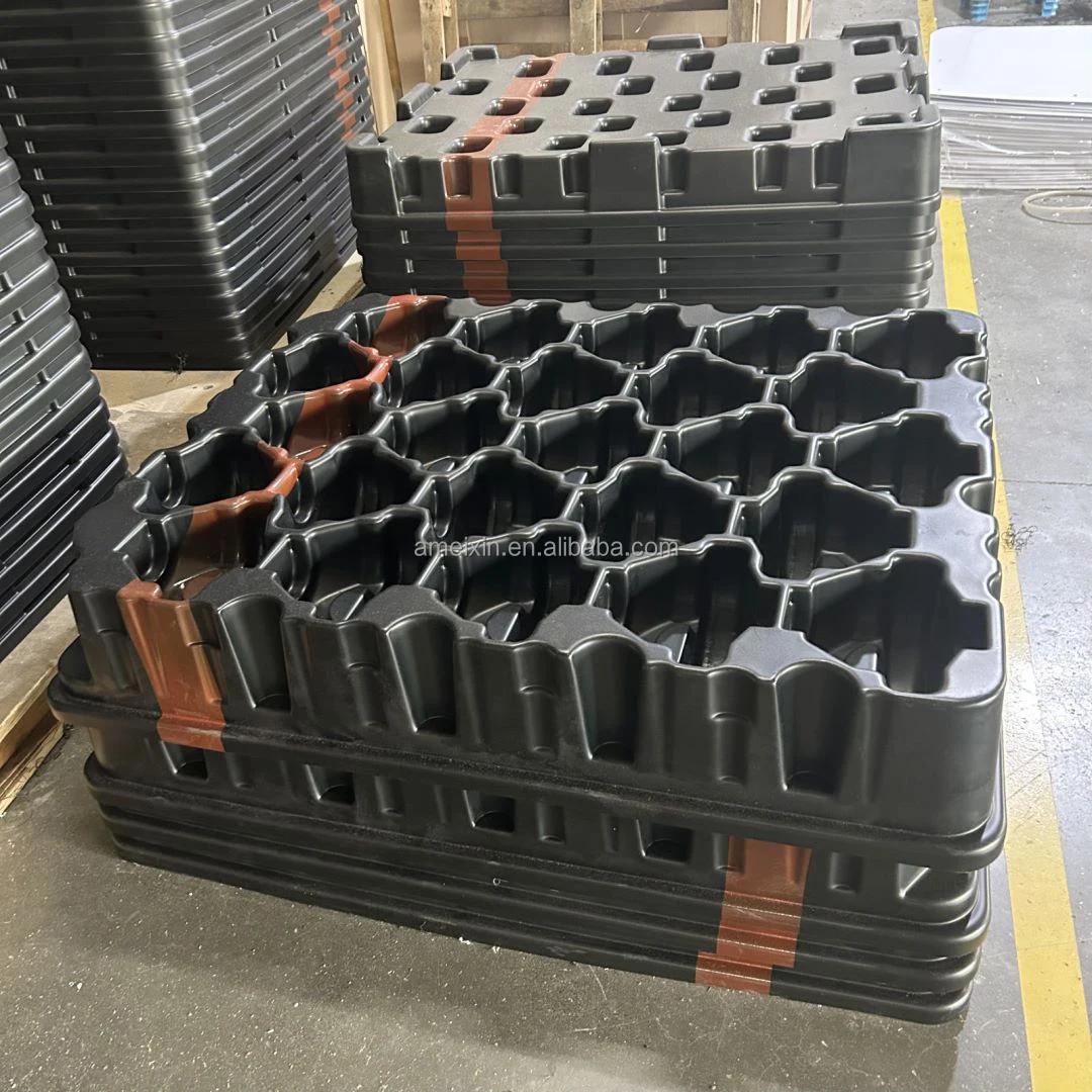 Ameixin Custom Plastic Vacuum Forming ABS Thermoforming Strong Spare Parts Auto Car Vehicle Turnover Tray