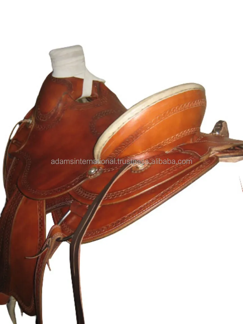 Western Saddle New Design Close Contact Leather Wade Horse Saddle