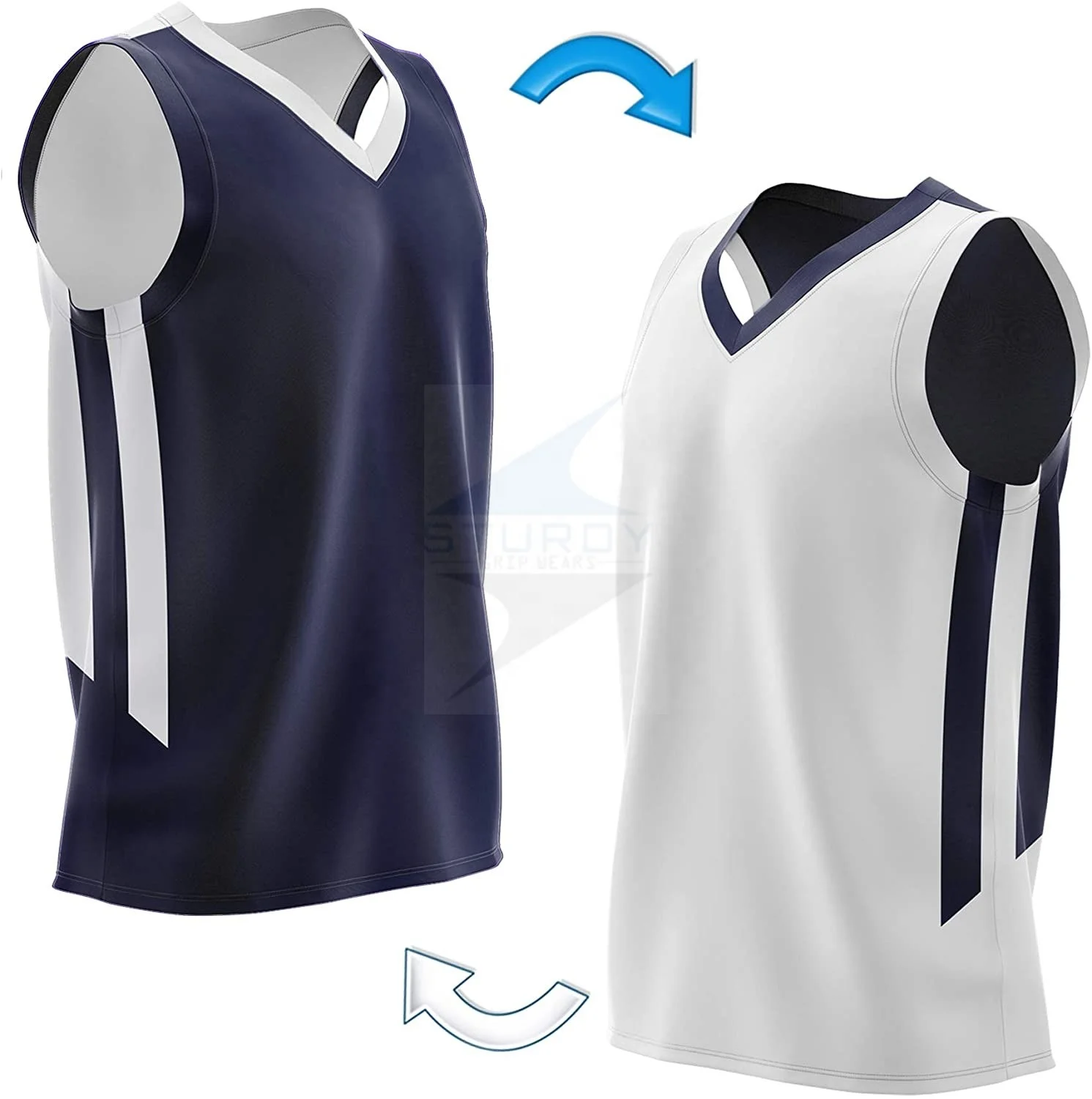 Source Custom High-quality Mens Fashion Reversible Plain