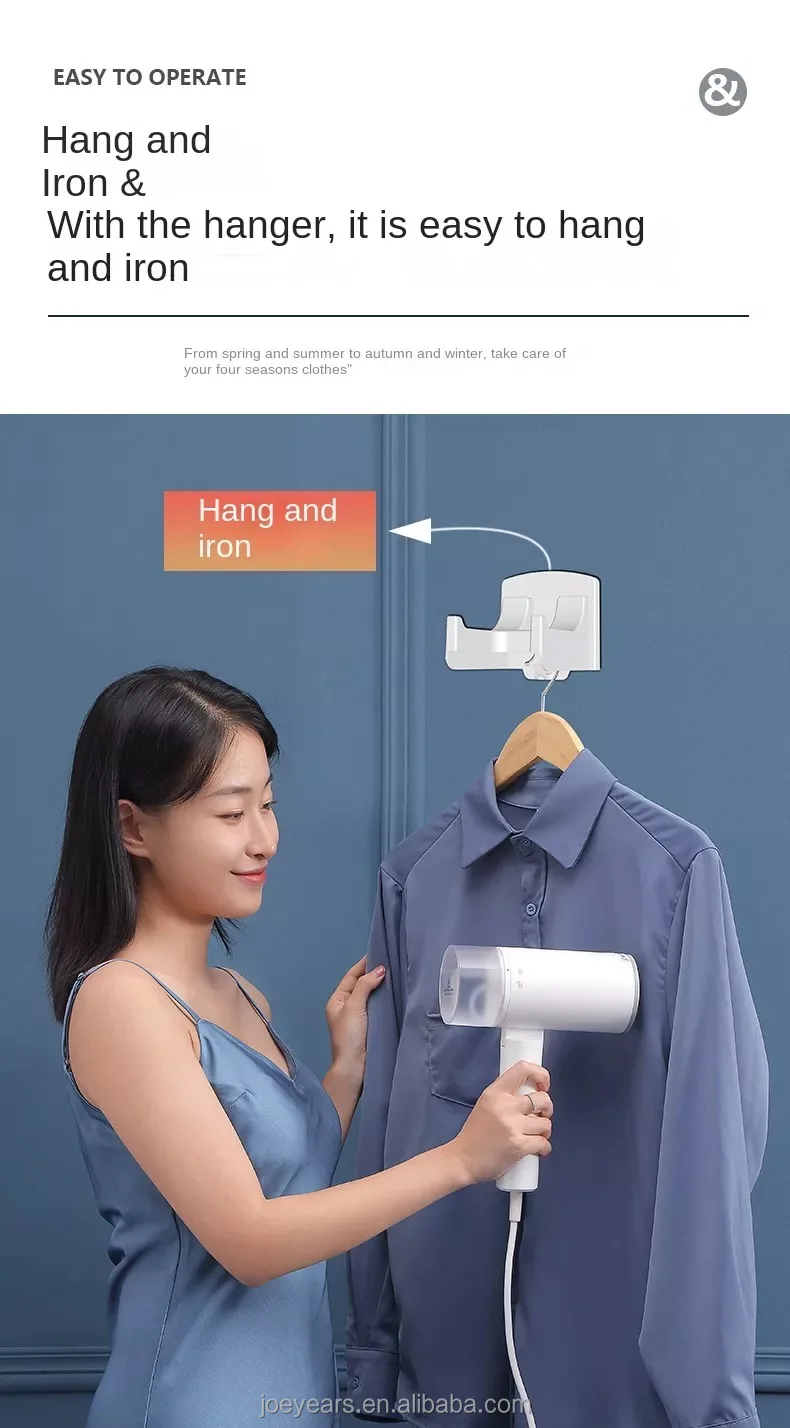 1200w Foldable Handheld Garment Steamer Electric Wired Wallmounted Clothes Steamer 200ml