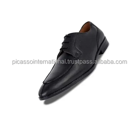 Best Quality Customized Logo Elegant Design Formal Casual Office Party Wear Men's Genuine Leather Shoes from Indian Supplier