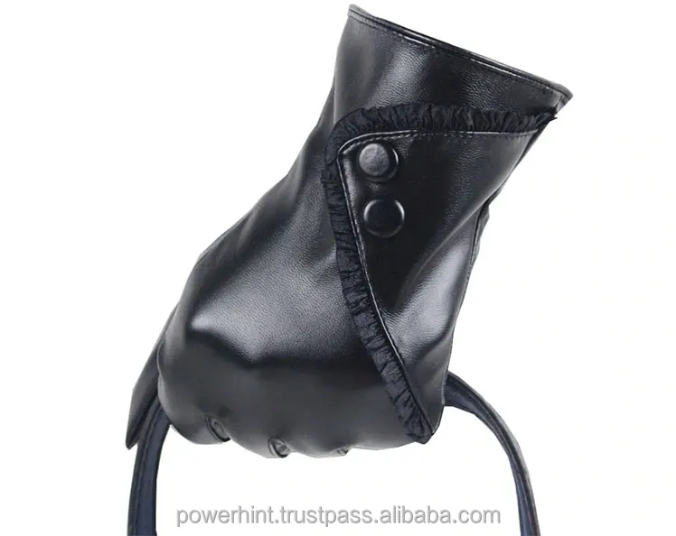 Женские зимние перчатки из искусственной кожи